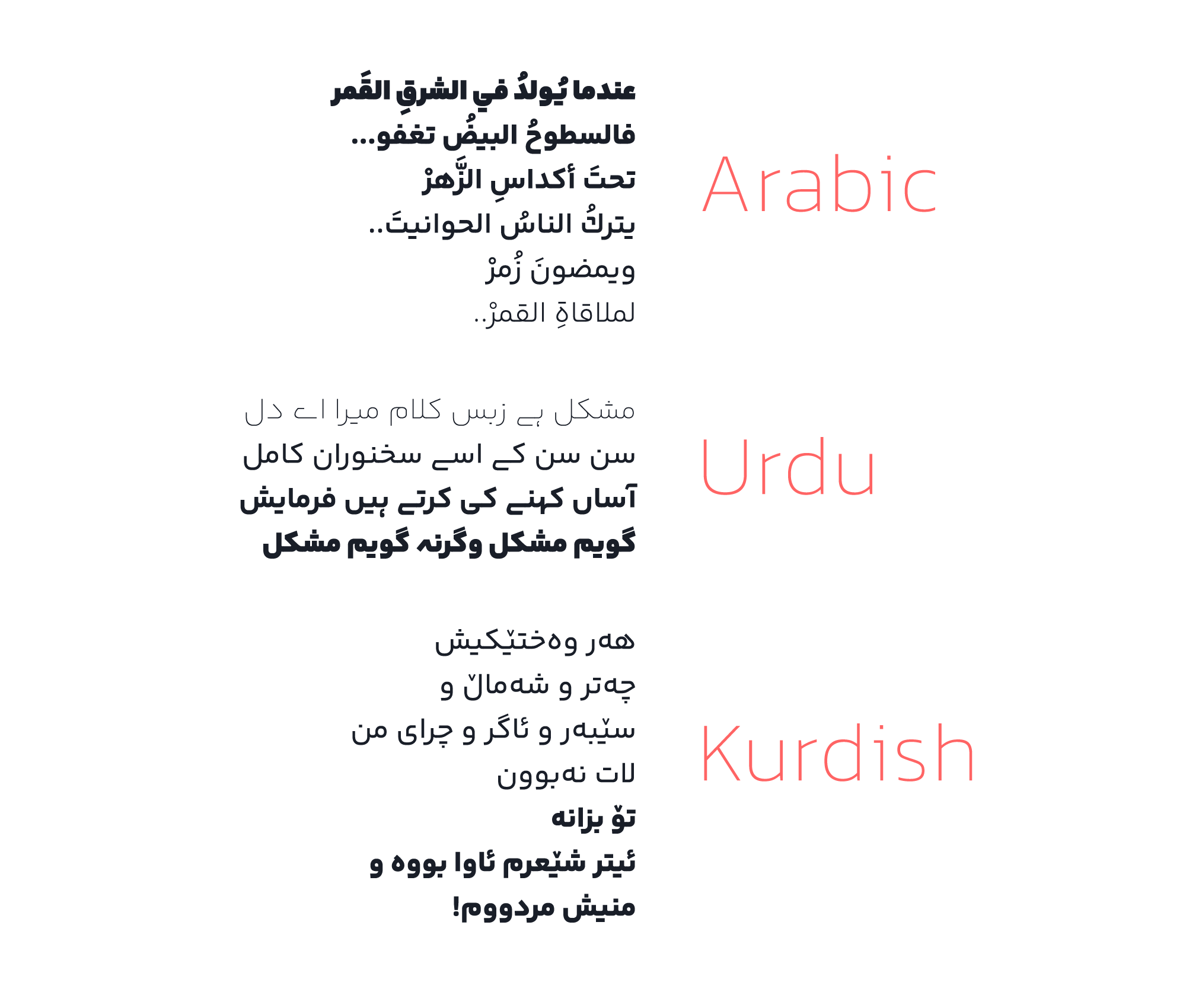 فونت فارسی یکان بخ با پشتیبانی از زبان عربی، کردی، اردو و انگلیسی