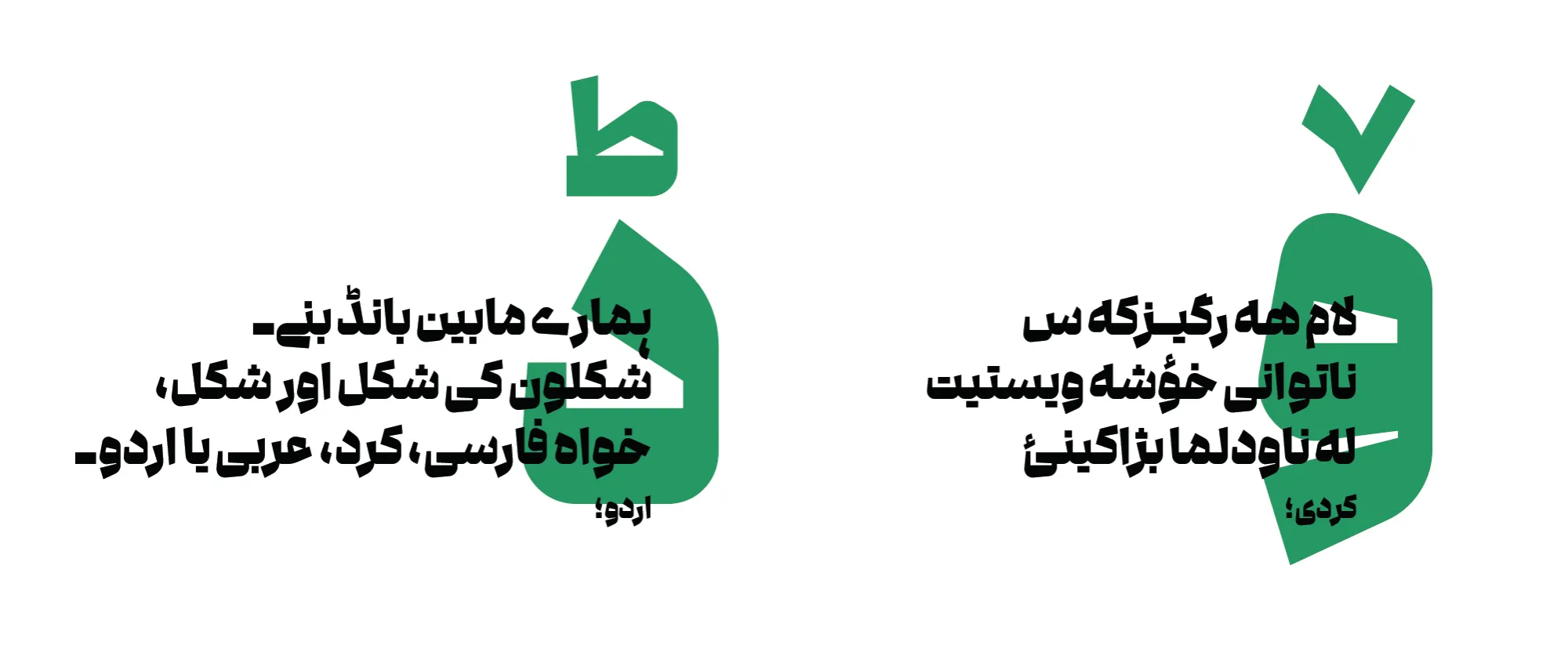 کاراکترهای تزئینی فونت گفته