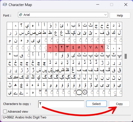 windows character map