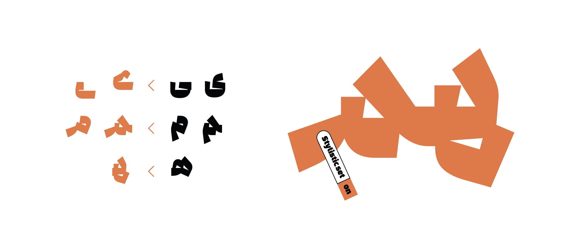 حروف جایگزین فونت ادامه
