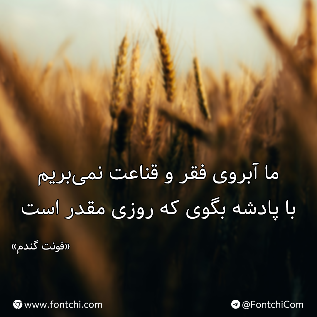 دانلود رایگان فونت گندم