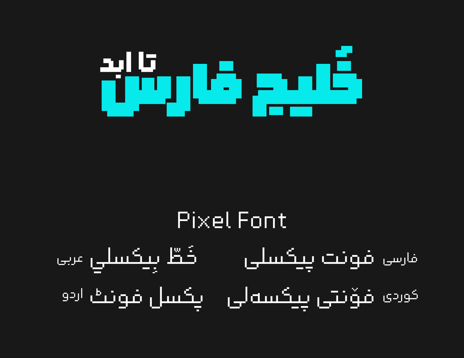 پشتیبانی زبانهای فونت رویین