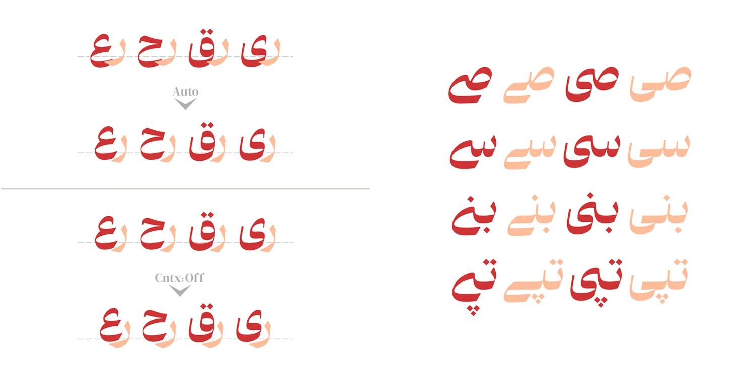 حروف جایگزین فونت دیوان