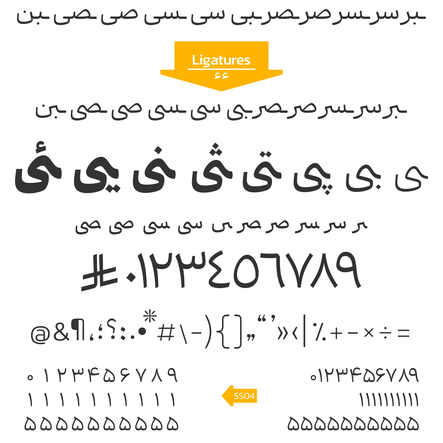 حروف جایگزین فونت سمرقند