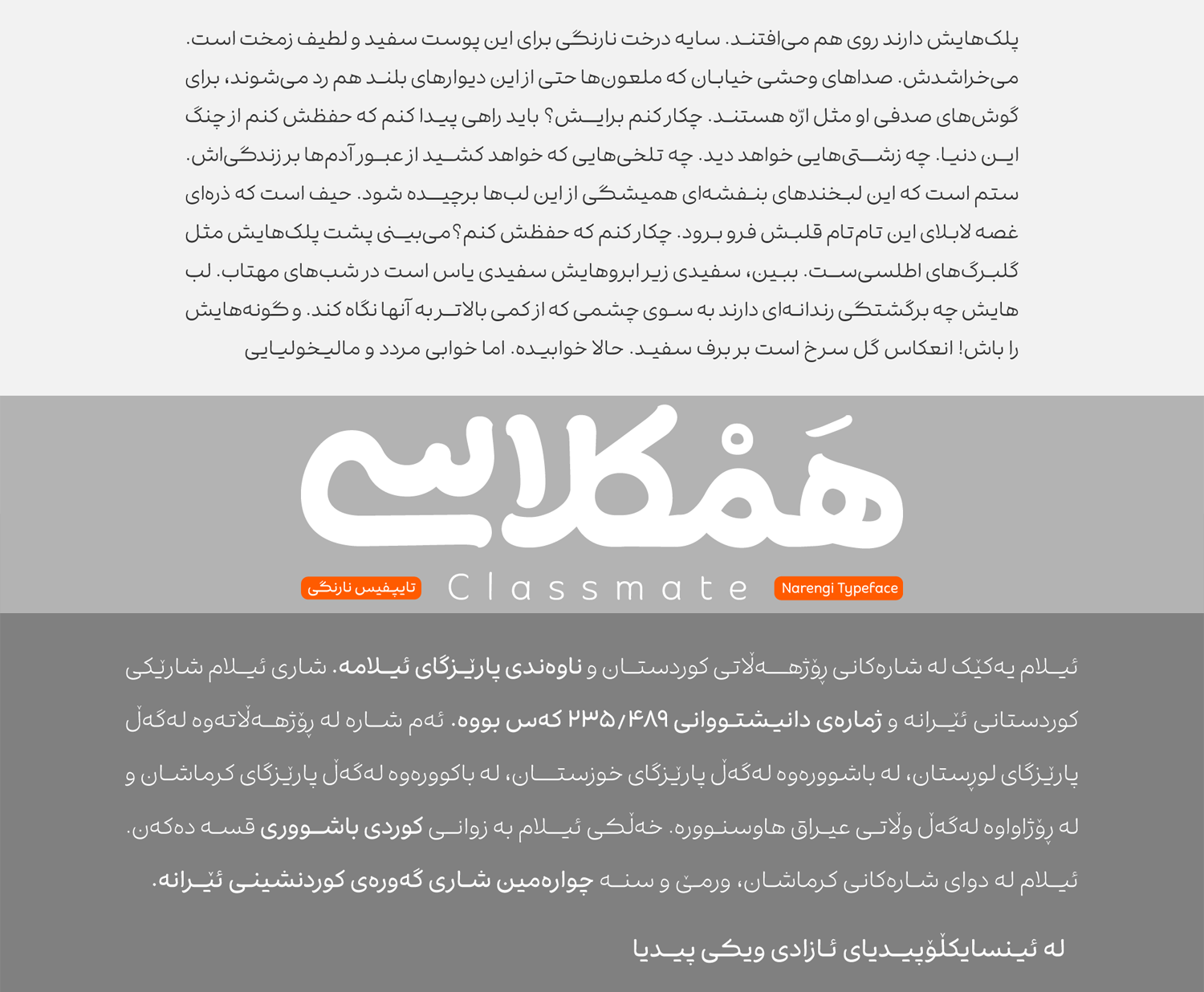 زبان‌های فونت نارنگی